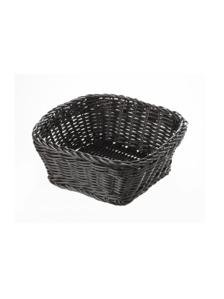 Corbeille carré Noir 19x19cm