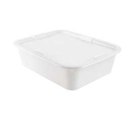 Divider bin without lid white plastic 53x41x14cm 20 L