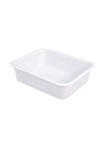 Divider bin without lid white plastic 53x41x14cm 20 L