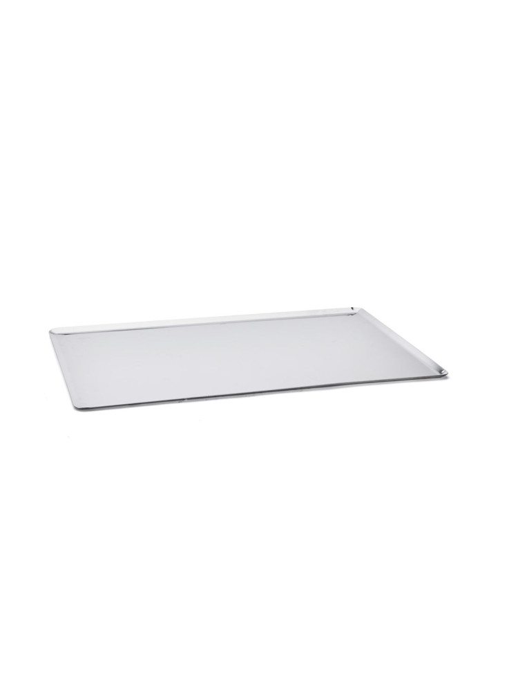 Plaque de cuisson non perforée aluminium pâtissier 60x40cm bords pincés De Buyer