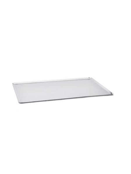 Unperforated aluminium baking tray 60x40cm De Buyer