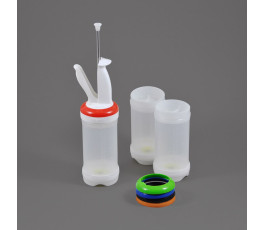 Kit of 3 FIFO 710ml press bottles - Portion Pal - 1 hole