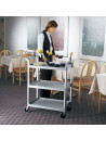 Chariot de service / desserte à 3 étages Cambro - Noir