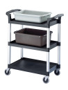 Chariot de service / desserte à 3 étages Cambro - Noir
