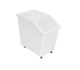 80L ingredients bin with transparent lid - 4 wheels