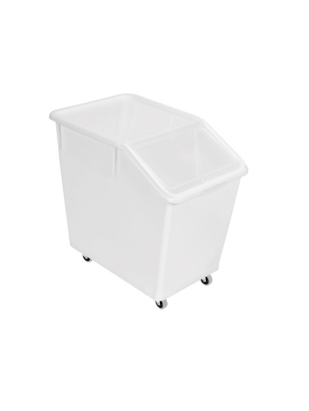 80L ingredients bin with transparent lid - 4 wheels