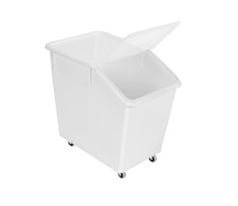 80L ingredients bin with transparent lid - 4 wheels