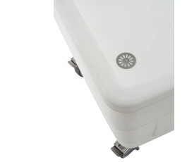 White plastic freestanding bin 310L