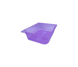 Bac en Polypropylène violet transparent GN 1/2 - 100 mm (Pâtisseries)