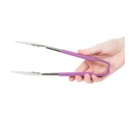 Pince feuille de chêne inox manche violet 24cm Vollrath