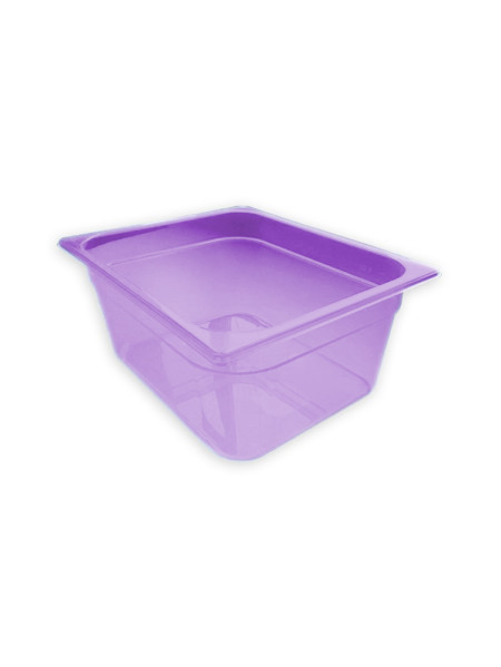 Transparent purple Polypropylene container GN 1/2 - 150 mm (Canisters)