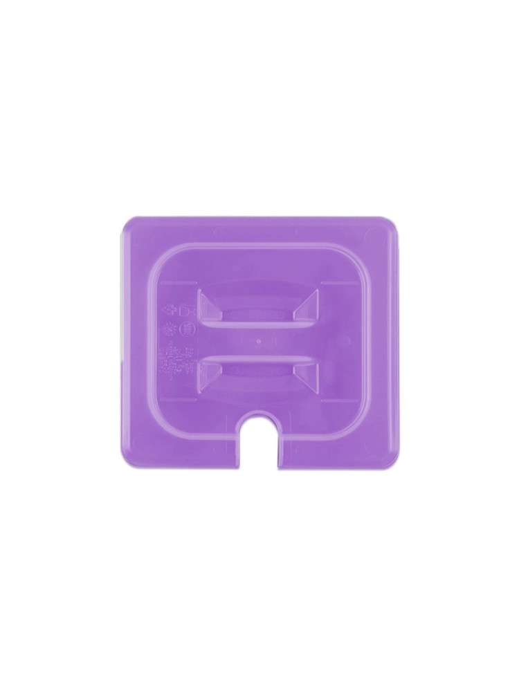 Purple Polypropylene lid GN 1/6 with notch (Crunchy)