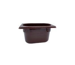 BPA-free brown polypropylene tub - GN 1/9 - depth 1
