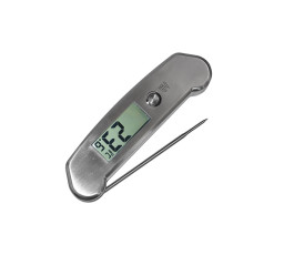Thermomètre digital tout inox avec sonde - Sécurité alimentaire