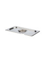 Notched lid in 304 stainless steel for 1/3 GN tray