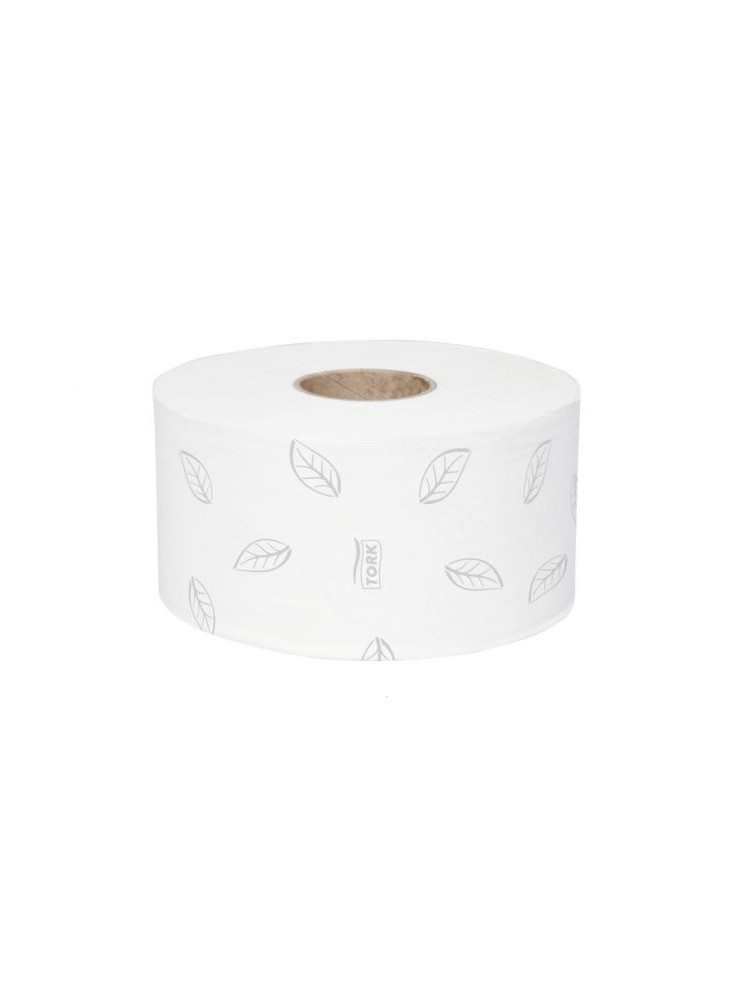 Papier mini jumbo blanc ouate de cellulose 170m Tork (12 pièces)