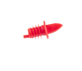 Bec verseur rouge pour bouteille type huilier / vinaigrier (007762)