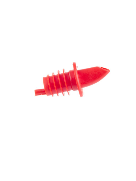 Bec verseur rouge pour bouteille type huilier / vinaigrier (007762)