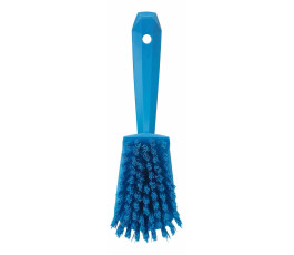 Hand brush short handle 270mm hard - Blue