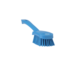 Brosse à main bleue Vikan manche court 270mm dur