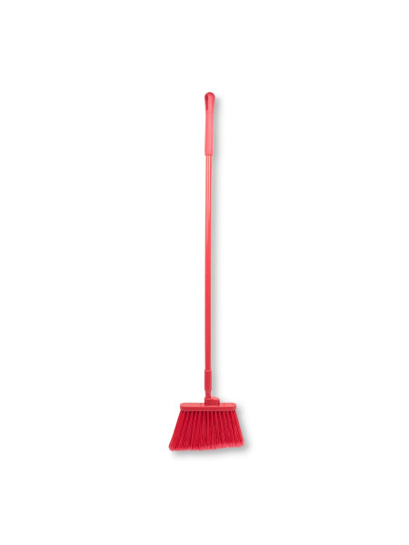 Red brush with tight bristles