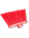 Red brush with tight bristles