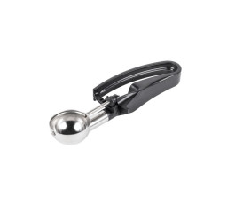 Serving spoon with black handle - capacity 1.13 OZ