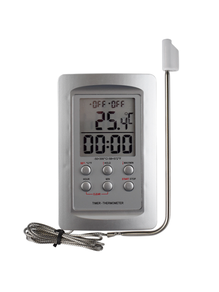 Thermomètre digital à sonde pour four -50° + 300°C
