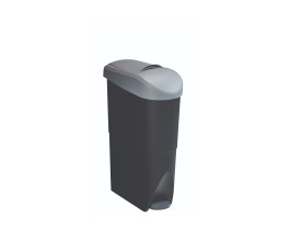 15L Grey/Black feminine hygiene bin