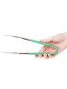 Oak leaf pliers stainless steel green handle 24 cm