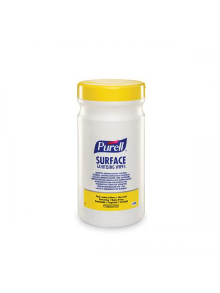 Pack of 6 boxes of 200 PURELL no-rinse disinfectant wipes TP2 TP4