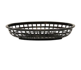Panier ovale noir TableCraft 24x15x5cm