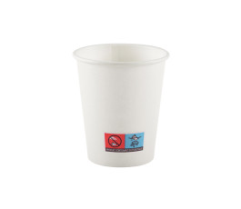 Round white paper cups 20cl - Pack of 100