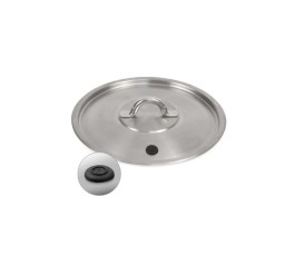 Couvercle inox rond - Diamètre 24cm