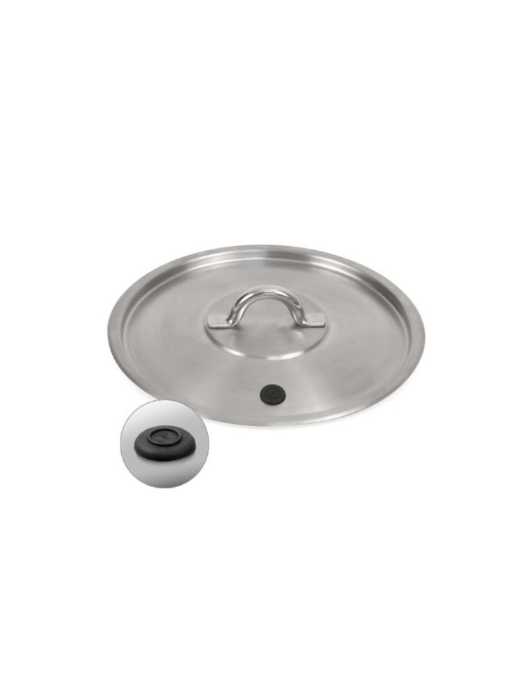 Couvercle inox rond - Diamètre 24cm