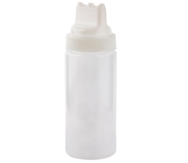 Pack of 3 \"Dualway\" type translucent squeeze bottles with 3 outlets 500 ml