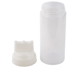 Pack of 3 \"Dualway\" type translucent squeeze bottles with 3 outlets 500 ml