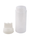 Pack of 3 \"Dualway\" type translucent squeeze bottles with 3 outlets 500 ml