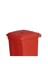 Couvercle rouge pour poubelles 70 et 90L Probbax