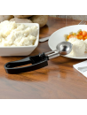 Serving spoon with black handle - capacity 1.13 OZ