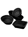 round wicker basket BlackØ 20 x 8 cm