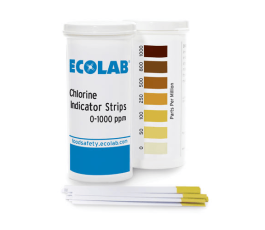 ECOLAB - Bandes pour test de chlore - Boite de 2 x 100